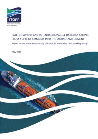 Fate, Behaiour, Potential Damage & Liabilities Arising from a Spill of Ammonia in the Marine Environment