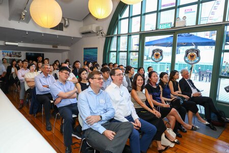 Group photo of attendees seated at ITOPF seminar on pollution response in Hong Kong